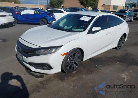 2020 Honda Civic Sport z USA, uszkodzony, nr VIN 2HGFC2F80LH600903